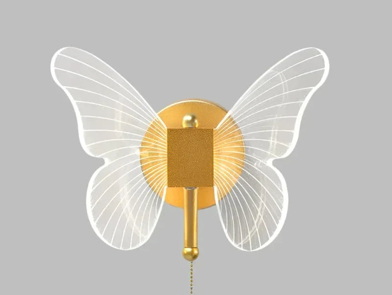 Modern Butterfly LED Wall Light — Elegant 18×20cm Sconce, Warm and Cool White Options