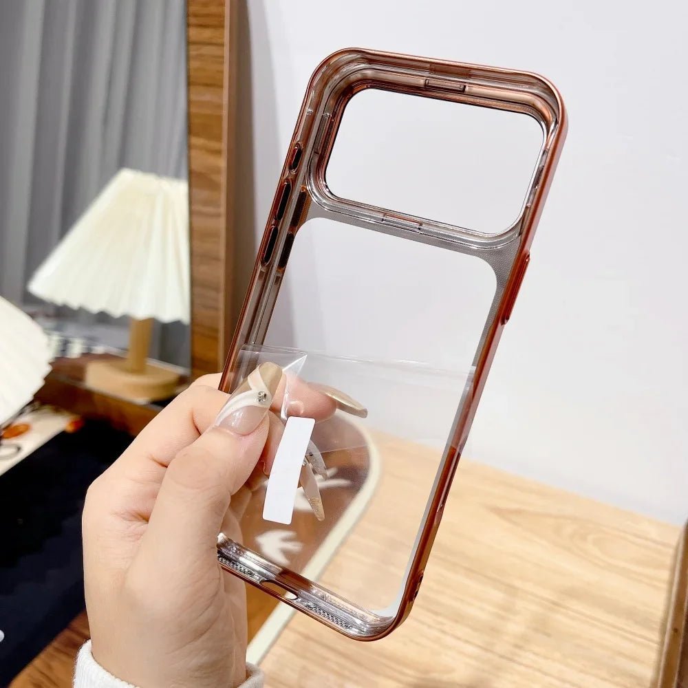 Ultratenké pouzdro pro iPhone 17 — skládací stojánek na fotoaparát, integrovaná skleněná ochrana