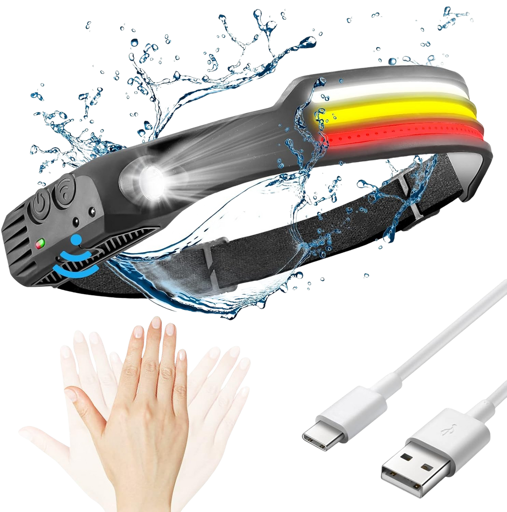 X3 LED-pandelampe – vandtæt, genopladelig, 1500+ lumen, flere tilstande, lang batteritid