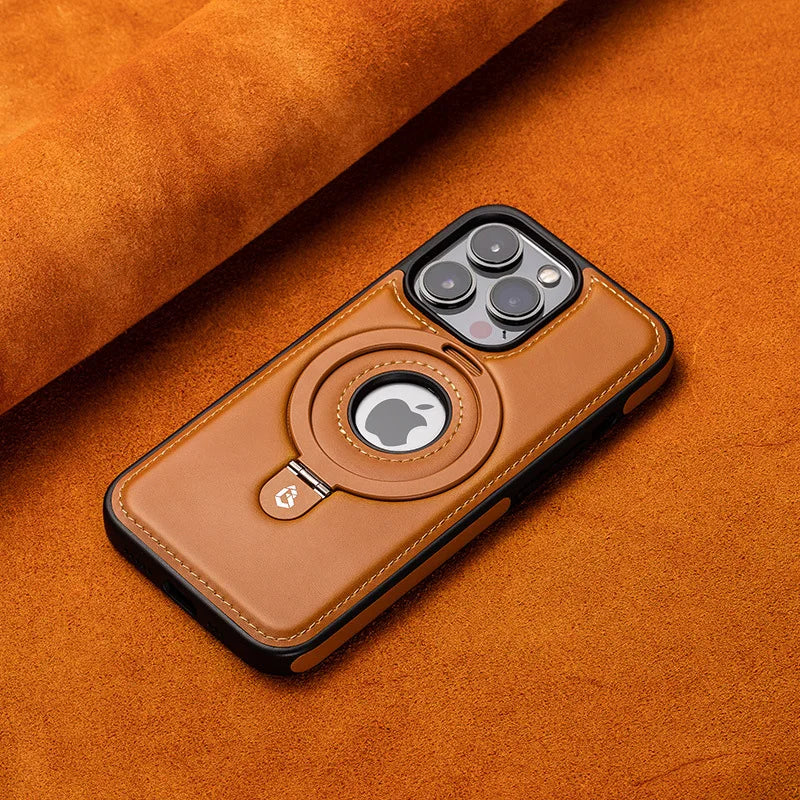 Niewidoczne etui na iPhone'a z magnetycznym uchwytem pierścieniowym