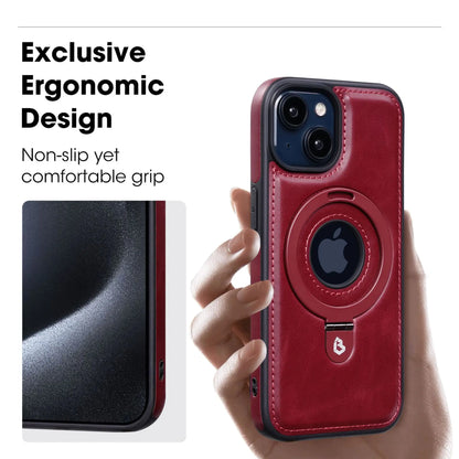 Niewidoczne etui na iPhone'a z magnetycznym uchwytem pierścieniowym