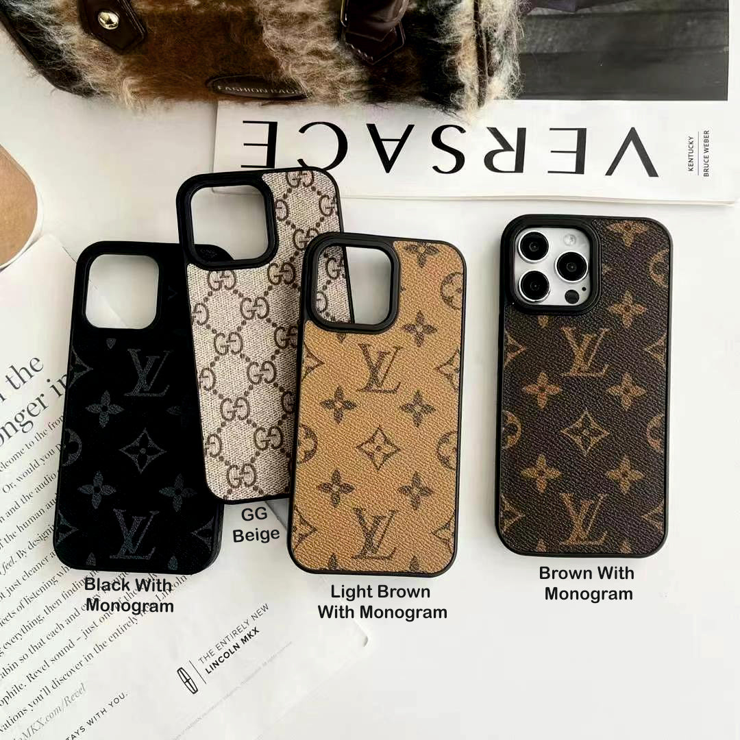 Custodia in pelle per iPhone — finitura di lusso firmata da designer