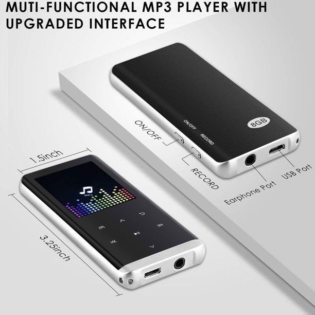 Soitin — 16GB, Bluetooth 4.2, FM-radio ja äänentallennus
