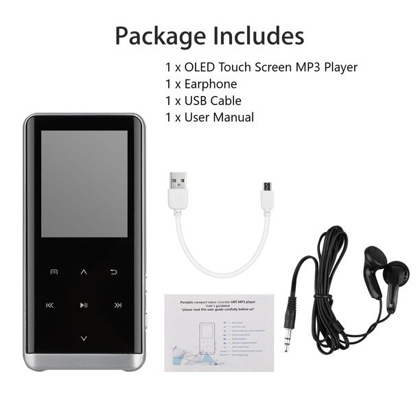 Soitin — 16GB, Bluetooth 4.2, FM-radio ja äänentallennus