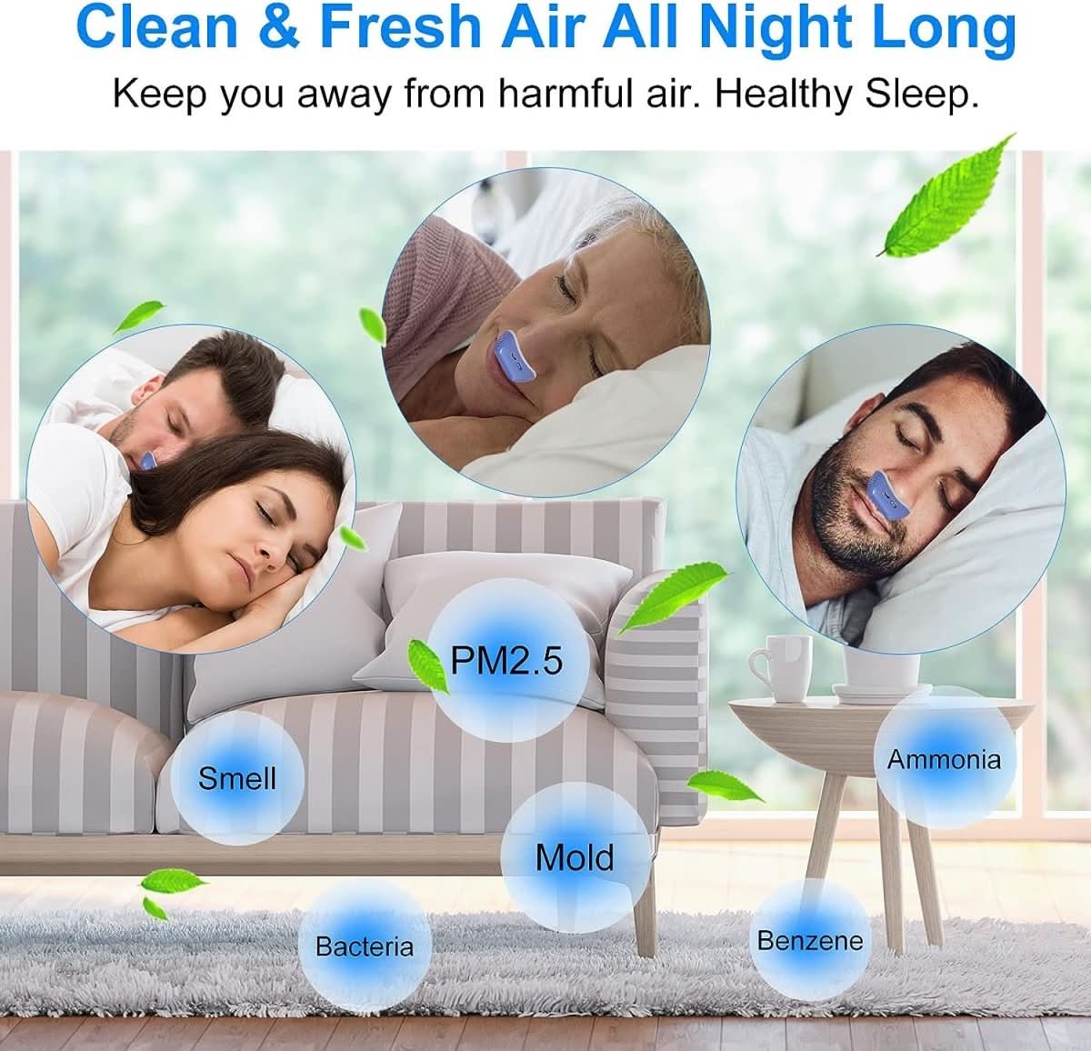 Dispositif antironflement CPAP MICROBREATH — sans masque ni tube, format compact