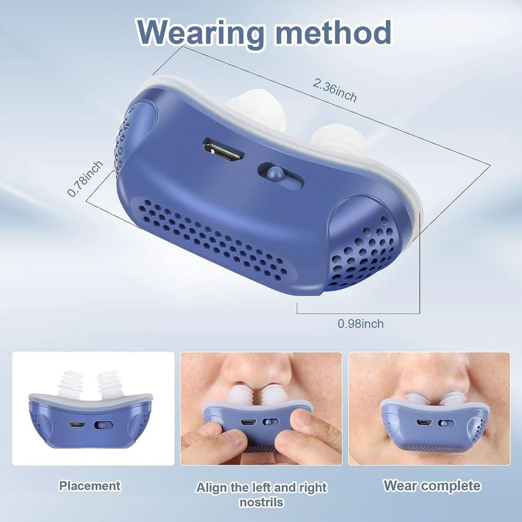 Dispositif antironflement CPAP MICROBREATH — sans masque ni tube, format compact