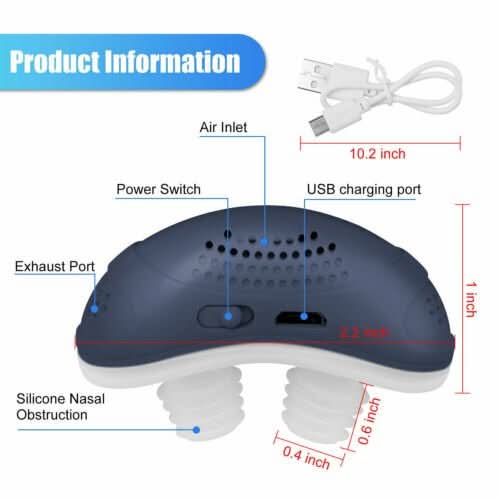 Dispositif antironflement CPAP MICROBREATH — sans masque ni tube, format compact