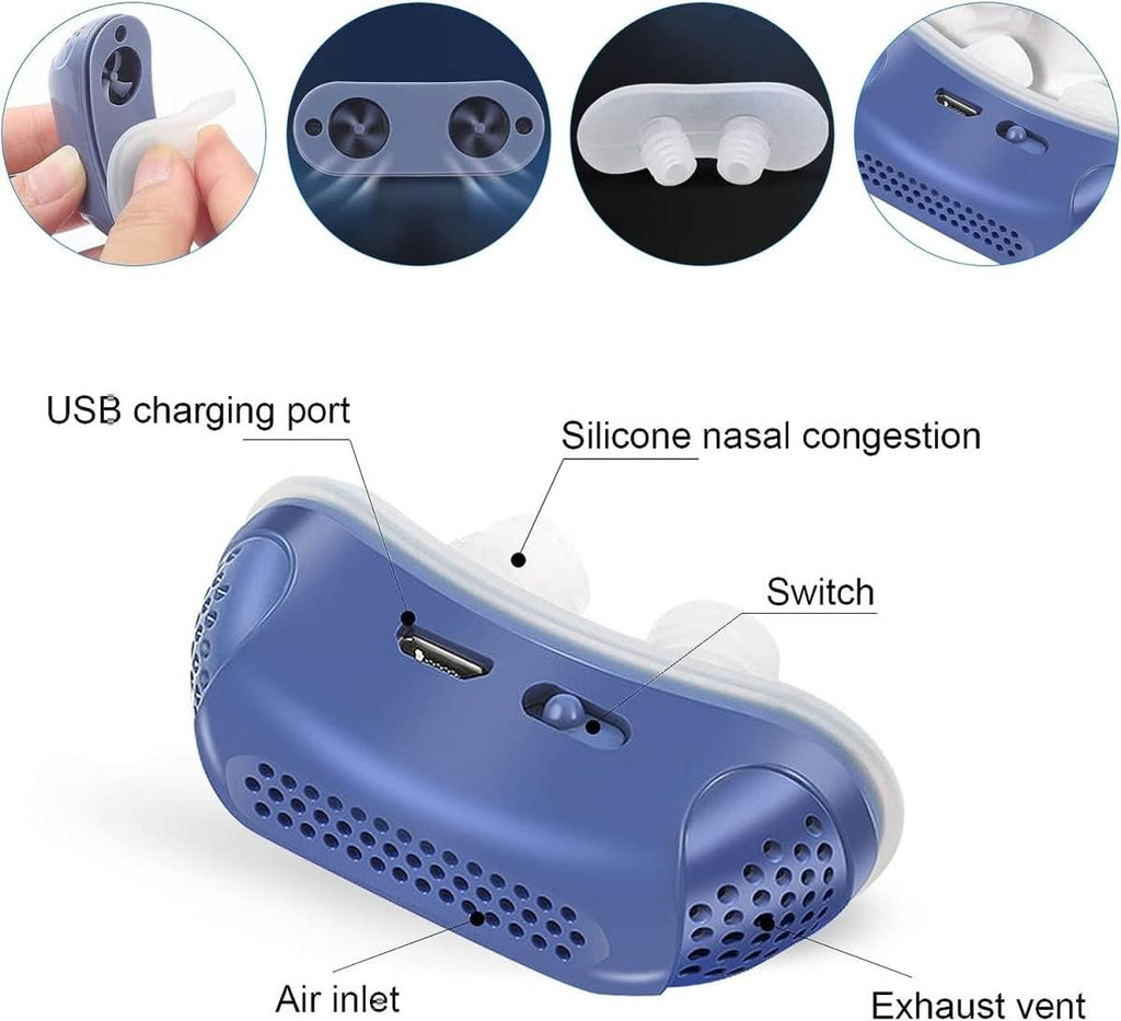 Dispositif antironflement CPAP MICROBREATH — sans masque ni tube, format compact