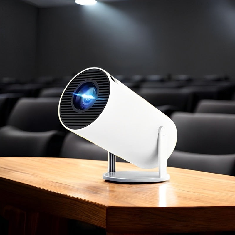 Mini proiettore 4K intelligente, compatibile con WiFi dual band e Bluetooth