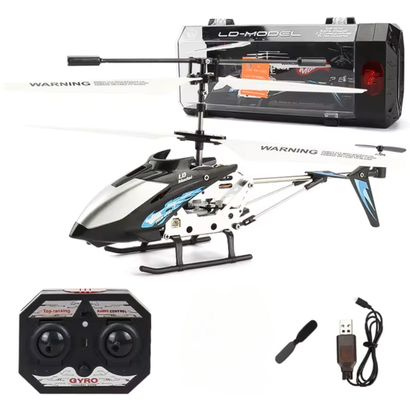 Mini RC-helikopter met 3,5 kanalen - gyrostabilisator, onbreekbaar frame, karmozijnrood