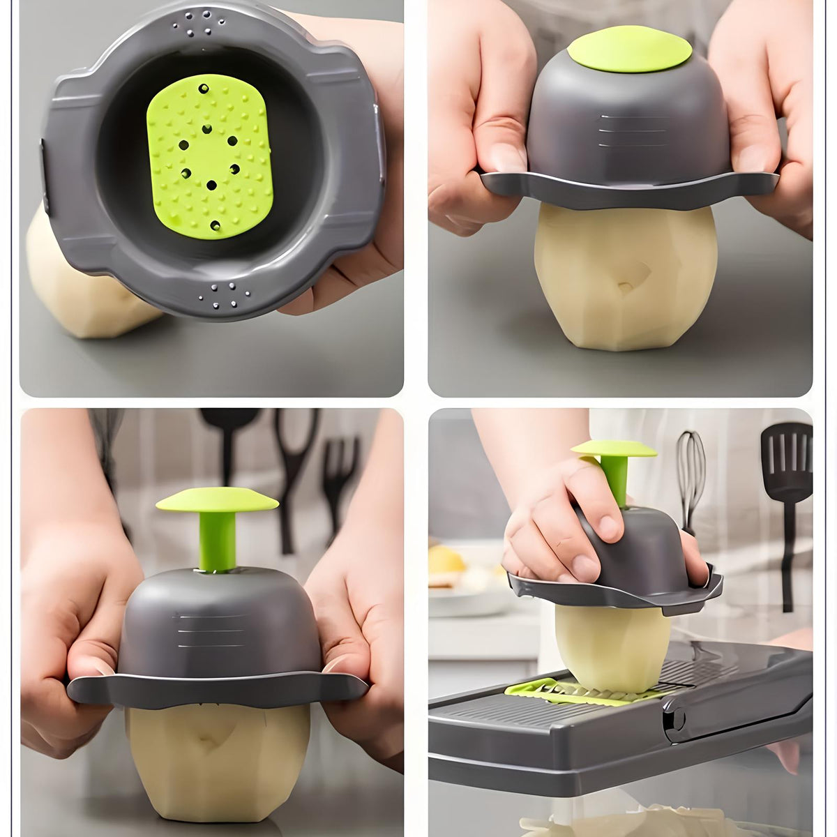 Multifunkční kuchyňský nástroj 16 v 1 — vyměnitelné čepele