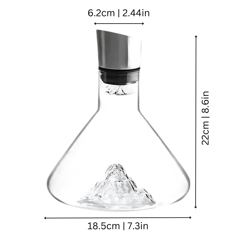 Lead-Free Crystal Wine Decanter — Rapid Aeration & Filtration Carafe