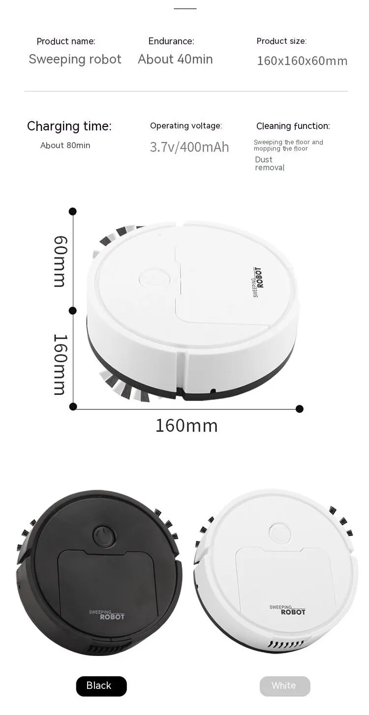 Mini Robot Vacuum — Intelligent Multi-Function Cleaning System