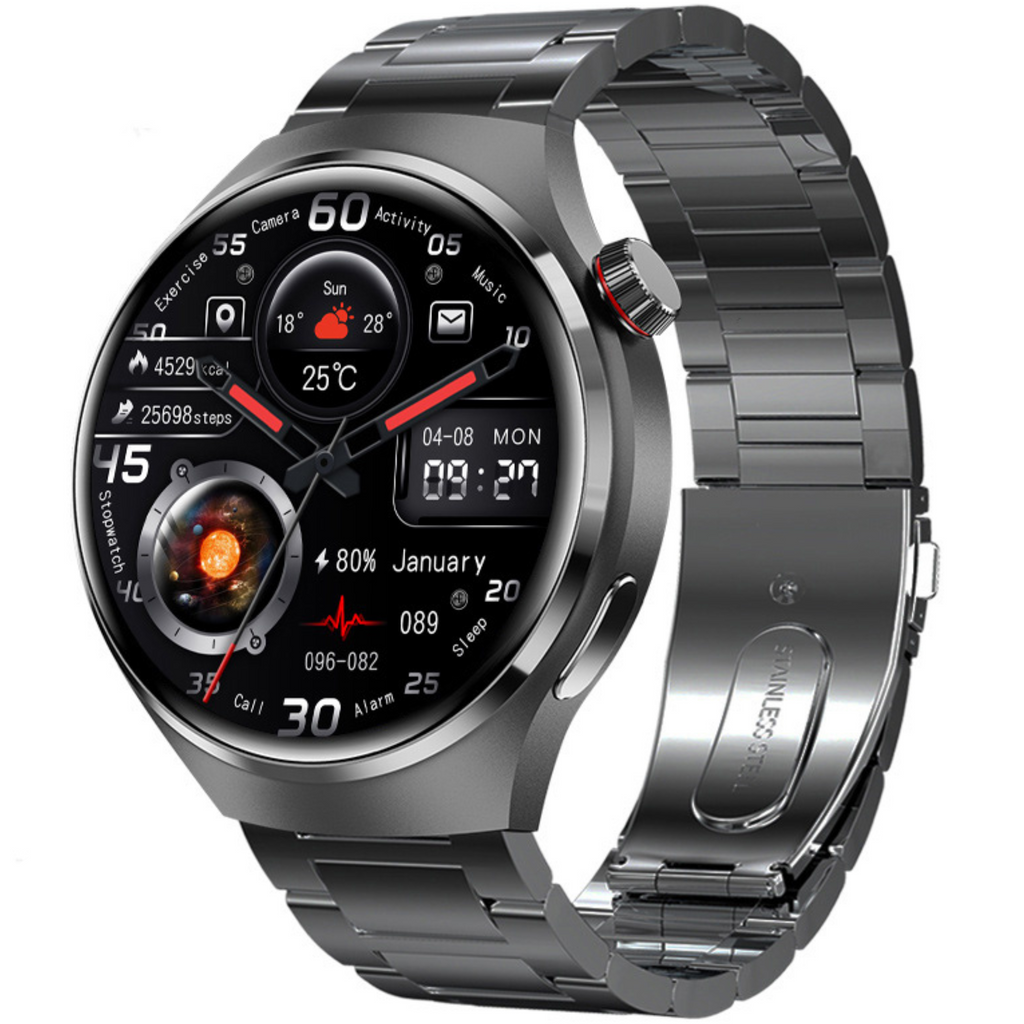 Reloj inteligente de edición limitada — Pantalla AMOLED HD, monitoreo de ECG, conectividad Bluetooth, seguimiento de la frecuencia cardíaca, GPS integrado