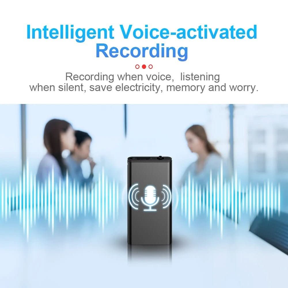 Hlasový diktafon VoiceNote Mini s úložištěm 32 GB — 10g hlasové aktivace, ultralehké zařízení