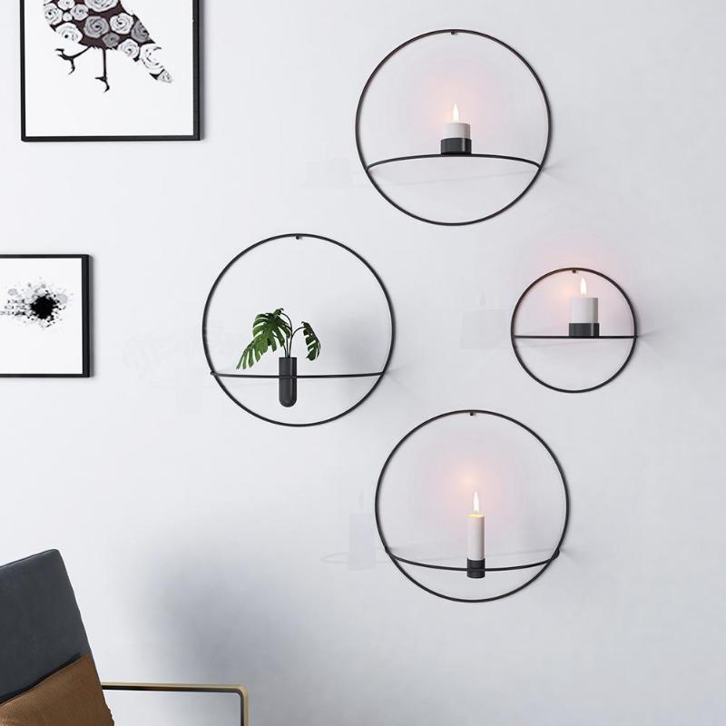 WallAura Ryder Hybrid Wall Mount — Candle Stand and Flower Vase