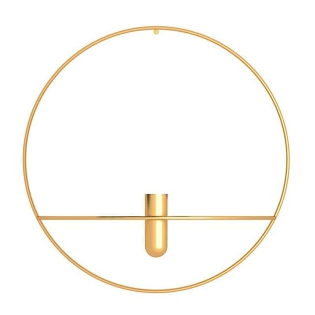 WallAura Ryder Hybrid Wall Mount — Candle Stand and Flower Vase
