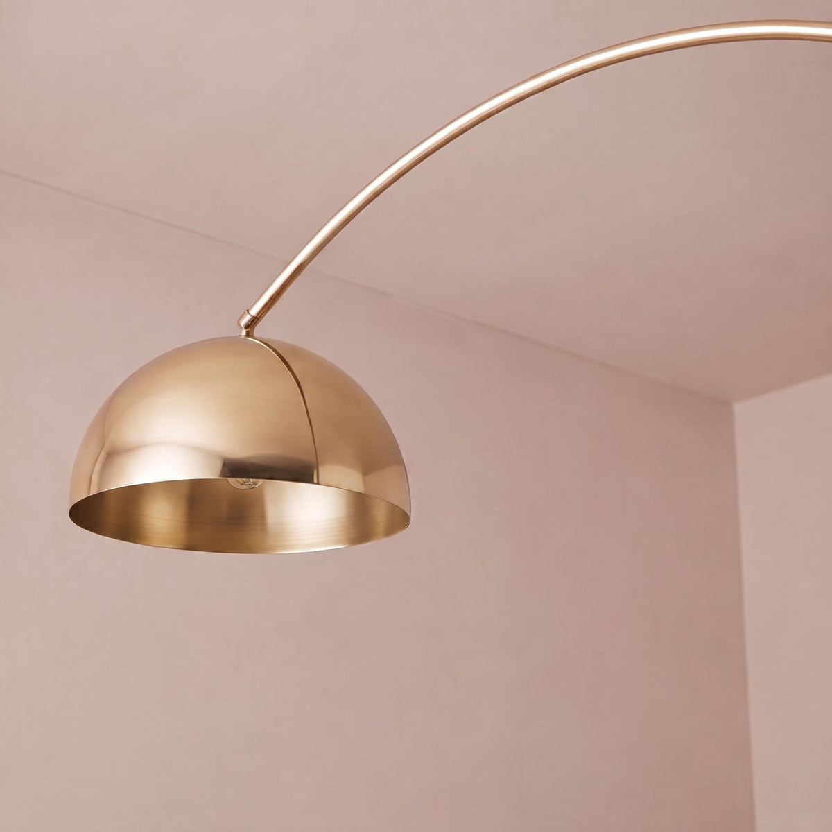 Modern LED Floor Lamp — Adjustable 60-72 Inch Height, Gold Marble Base, White & Gold Shade