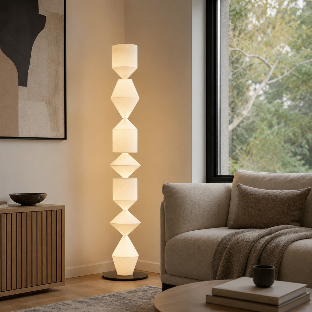 Modern golvlampa — justerbar stomme i järn, indirekt belysning, E26 E27-sockel