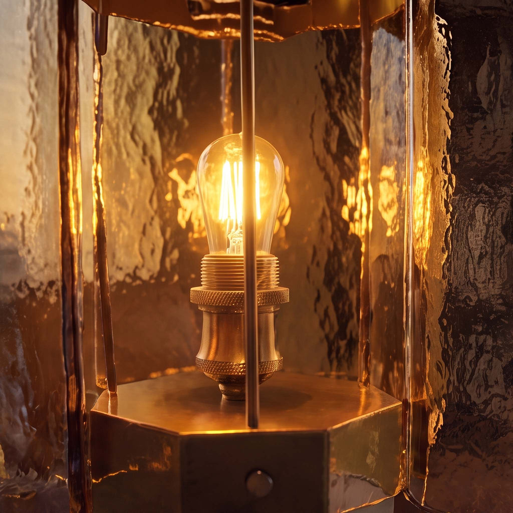 Modern Glass LED Table Lamp — USB Powered, Touch Activated, Adjustable Brightness