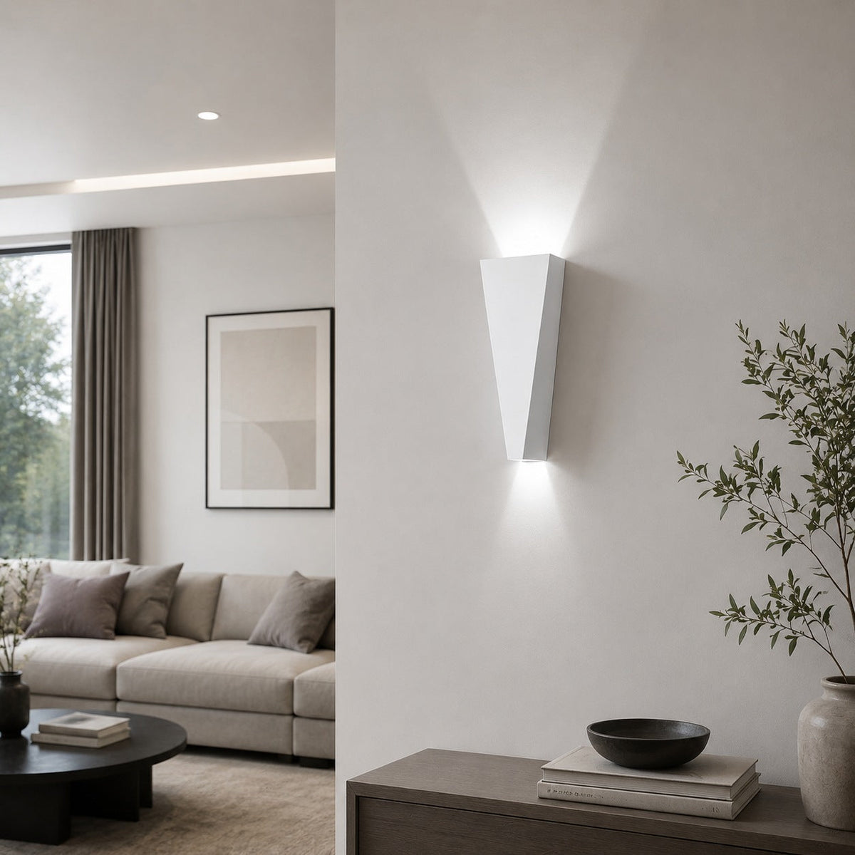 Dimmbarer 10-W-Aluminium-LED-Wandleuchte – bidirektionale Leuchte mit Lichtaustritt nach oben und unten