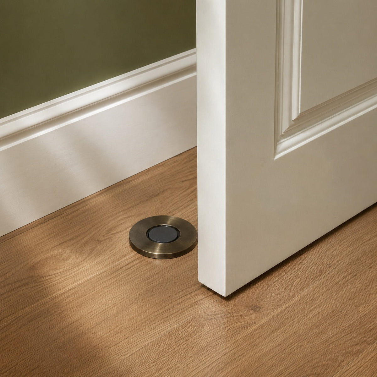 Brass Magnetic Door Stop — Concealed Design, Durable Tripping-Prevention Hardware