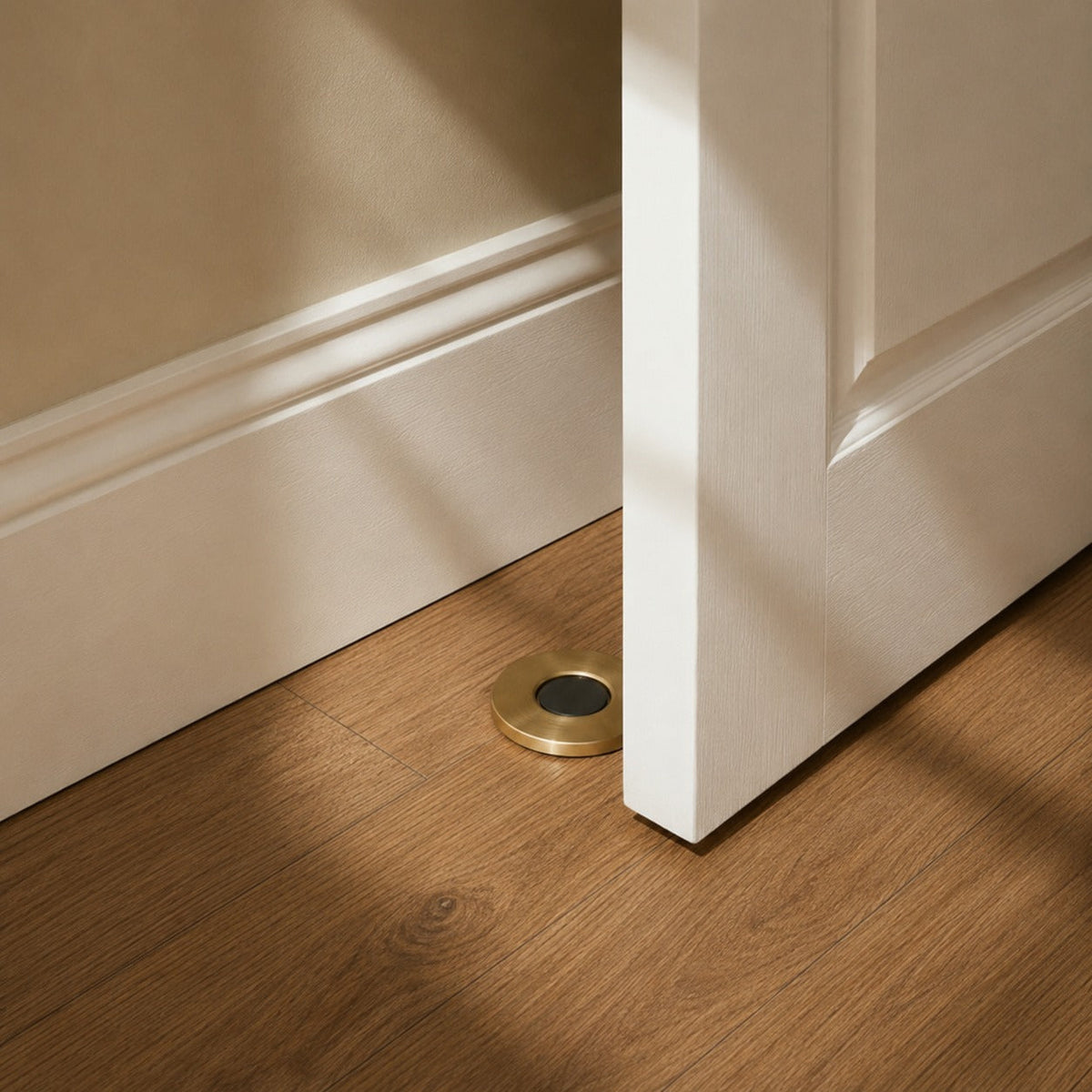 Brass Magnetic Door Stop — Concealed Design, Durable Tripping-Prevention Hardware