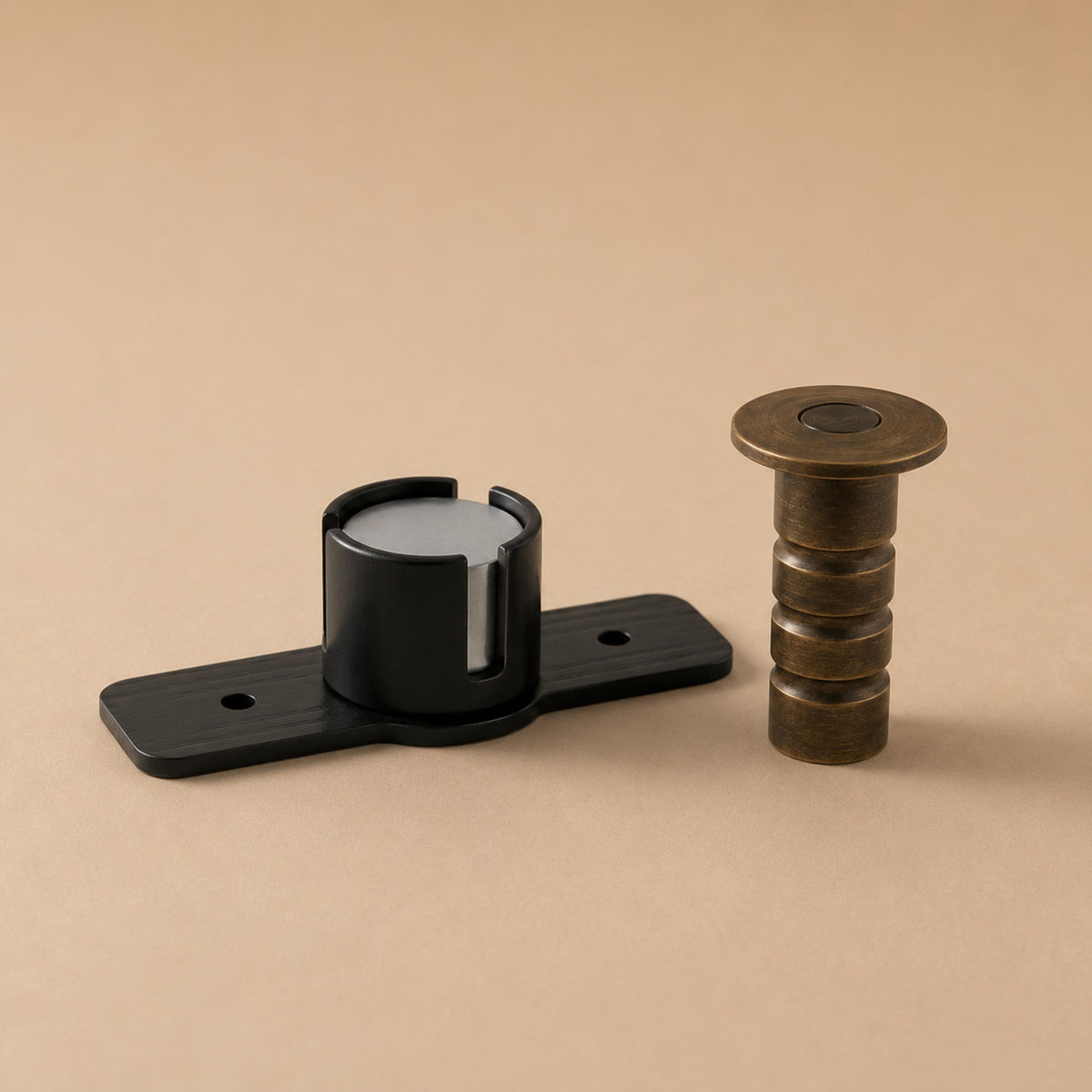 Brass Magnetic Door Stop — Concealed Design, Durable Tripping-Prevention Hardware