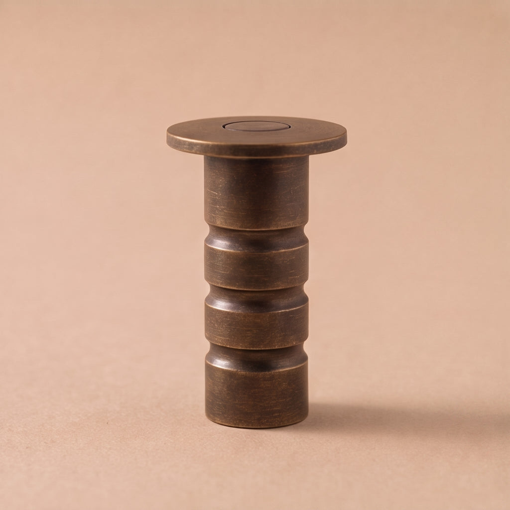 Brass Magnetic Door Stop — Concealed Design, Durable Tripping-Prevention Hardware