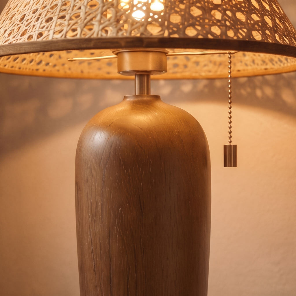 Verstellbare LED-Tischleuchte aus Holz – zeitgemäßes Design für die Schreibtischbeleuchtung