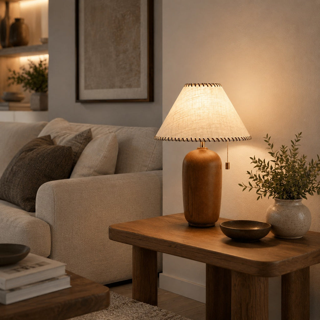 Verstellbare LED-Tischleuchte aus Holz – zeitgemäßes Design für die Schreibtischbeleuchtung