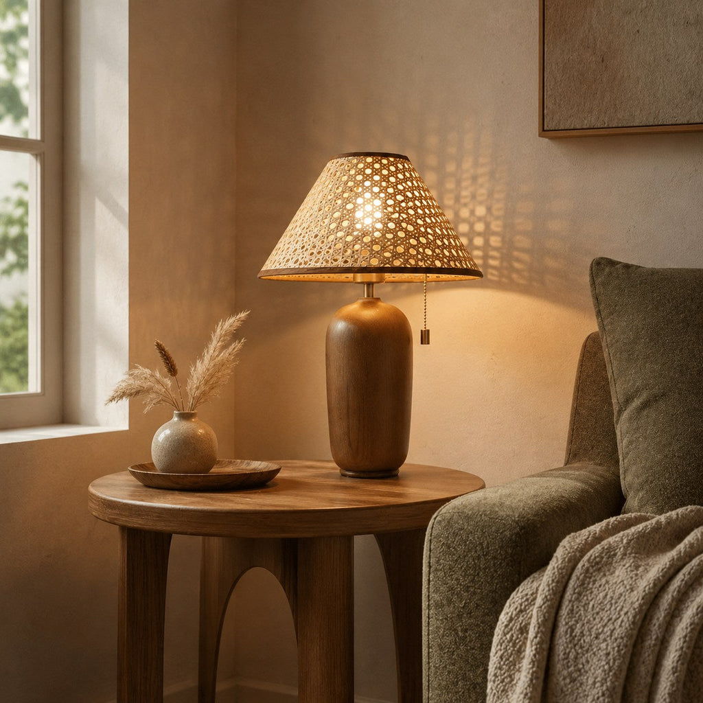 Verstellbare LED-Tischleuchte aus Holz – zeitgemäßes Design für die Schreibtischbeleuchtung