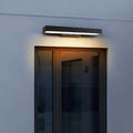 Rectangular Black Stainless Steel LED Wall Light — Motion Sensor, 4000K, IP65 Rated, Wall Mounted