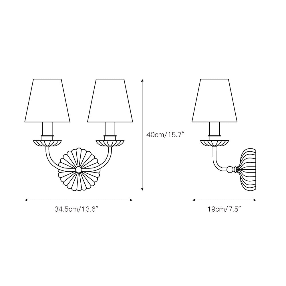 Verstellbare Metall-Wandleuchte — Moderne schwenkbare LED-Leuchte