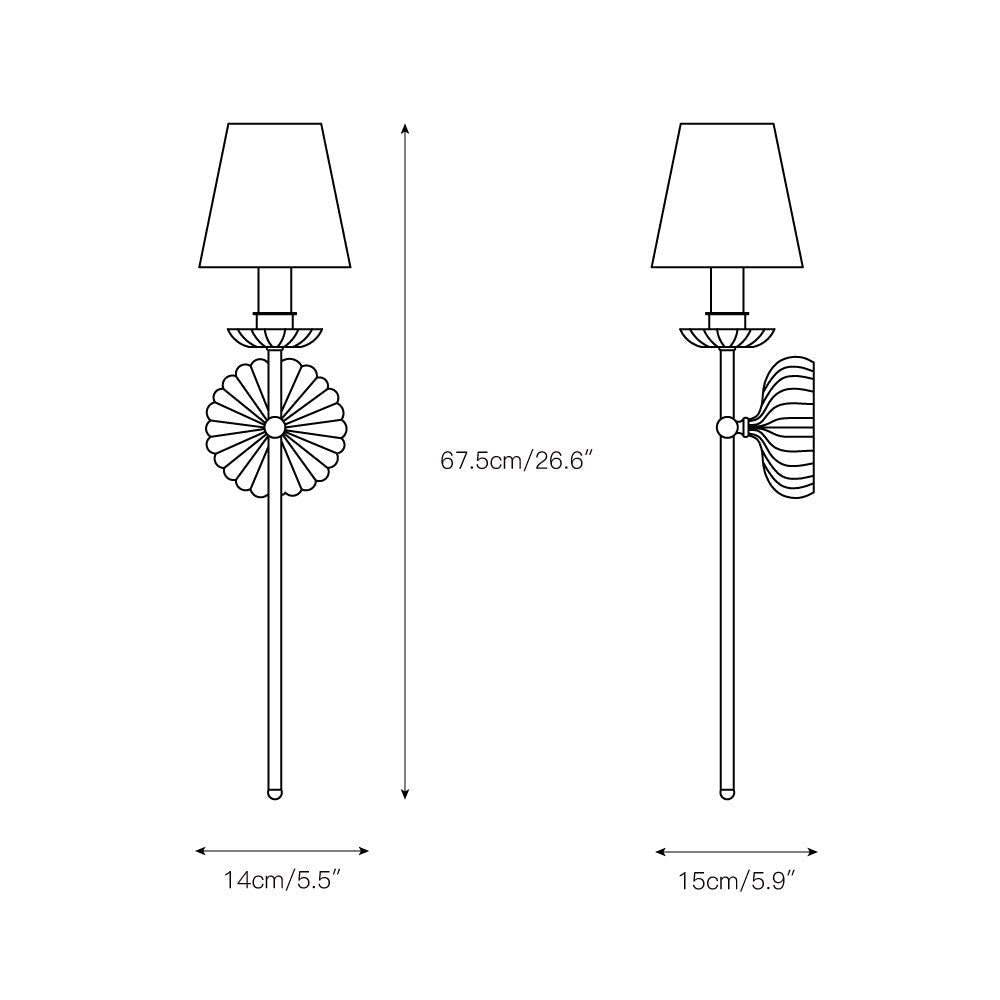 Verstellbare Metall-Wandleuchte — Moderne schwenkbare LED-Leuchte