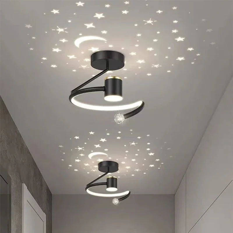 Plafoniera LED moderna – lampada a sospensione con proiezione del cielo stellato