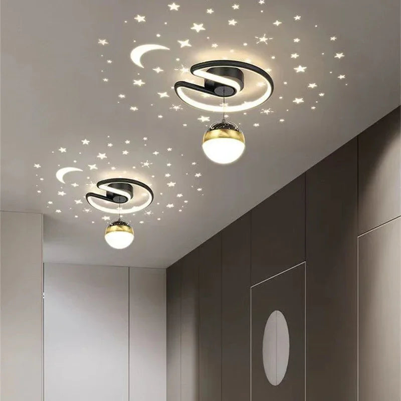 Plafoniera LED moderna – lampada a sospensione con proiezione del cielo stellato