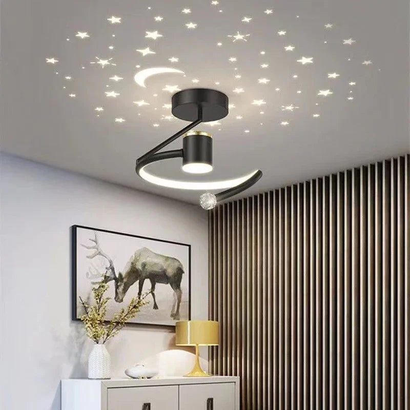 Plafoniera LED moderna – lampada a sospensione con proiezione del cielo stellato