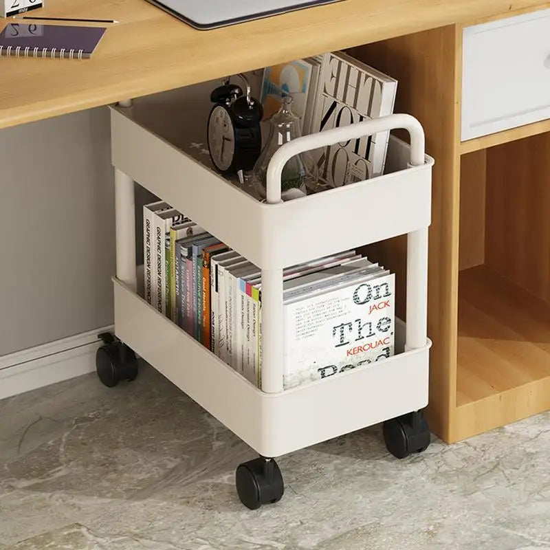 Dvoupatrová pojízdná knihovna BookRacer