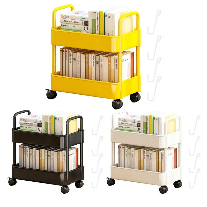 Dvoupatrová pojízdná knihovna BookRacer