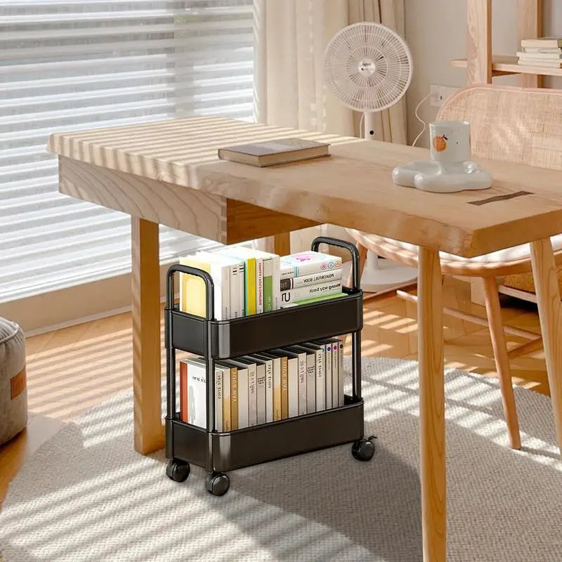 Dvoupatrová pojízdná knihovna BookRacer