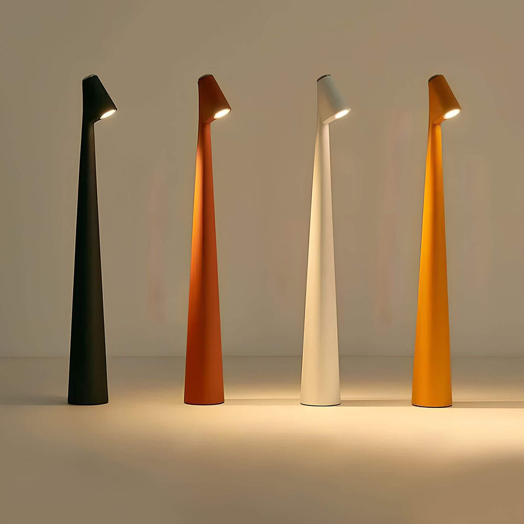 Minimalist LED Table Lamp — Wireless, Dimmable, Adjustable Base