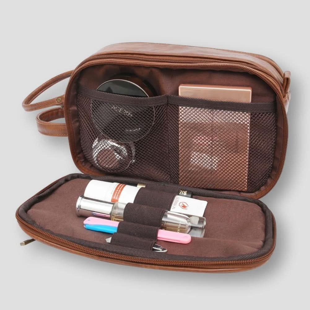 EliteBag wasserdichte Reise-Kulturtasche — Organizer mit mehreren Fächern für Nass- und Trockenartikel