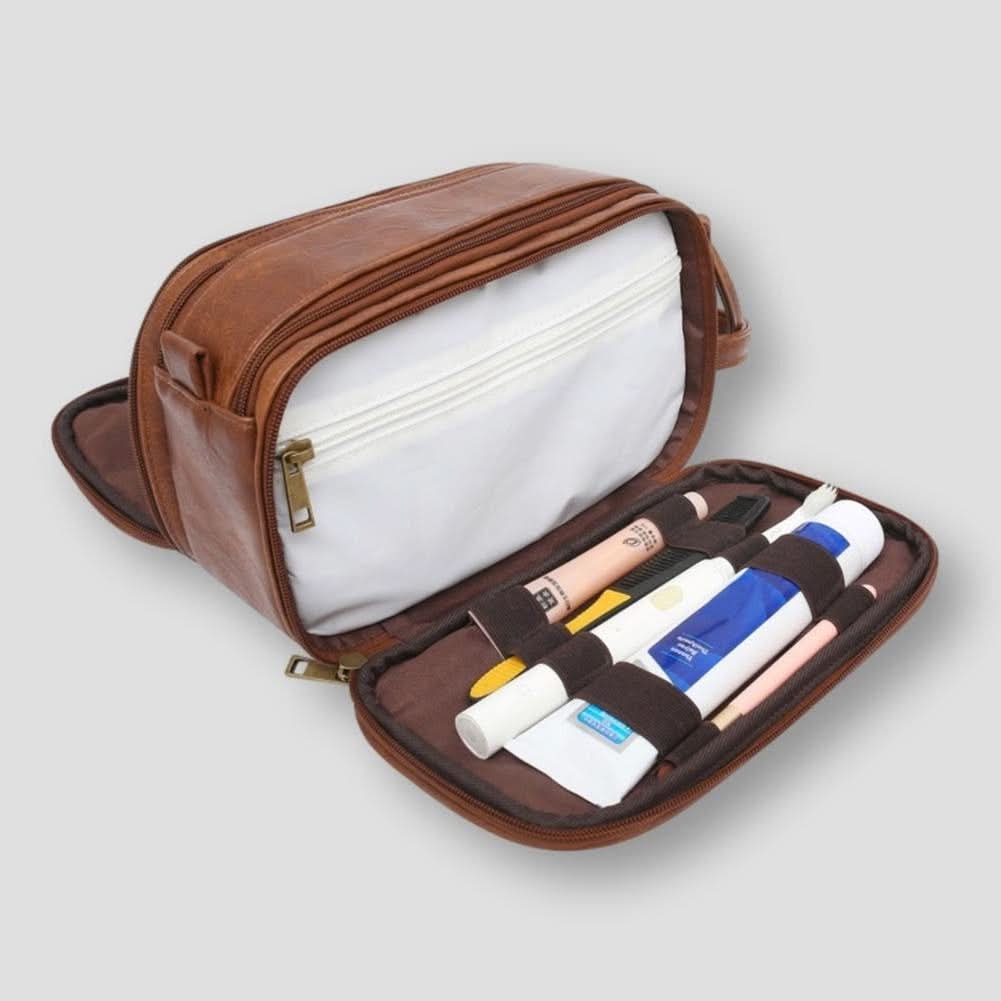 EliteBag wasserdichte Reise-Kulturtasche — Organizer mit mehreren Fächern für Nass- und Trockenartikel