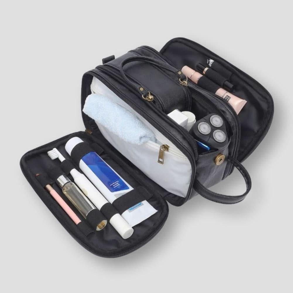 EliteBag wasserdichte Reise-Kulturtasche — Organizer mit mehreren Fächern für Nass- und Trockenartikel