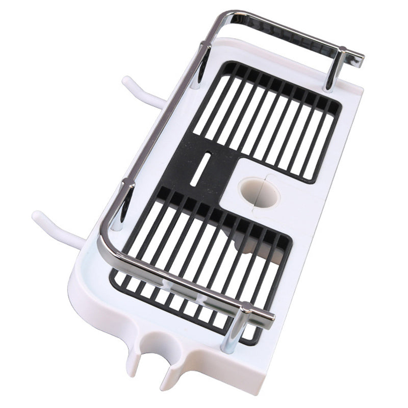 Wall Mount Shower Storage Rack — Secure Clip Design