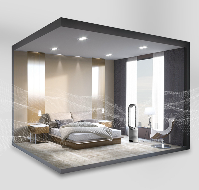 Enfriador de aire portátil AirPure Pro de 6 L – sistema de refrigeración 3 en 1, purificación UV e ionizador