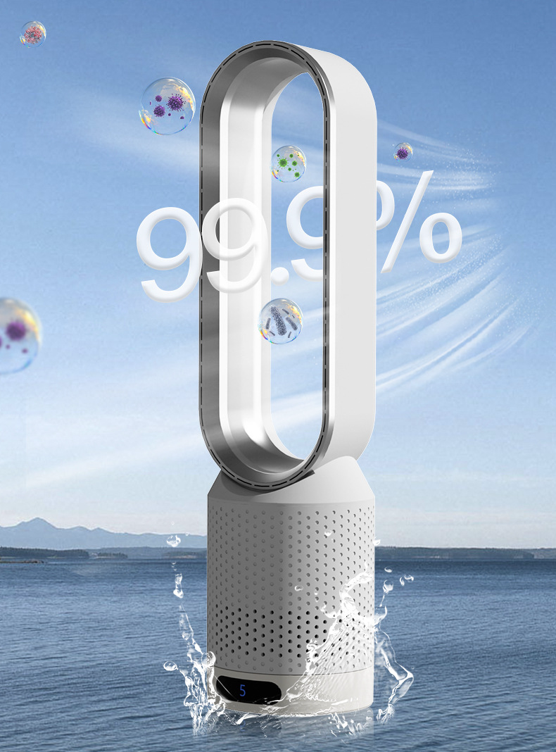 Enfriador de aire portátil AirPure Pro de 6 L – sistema de refrigeración 3 en 1, purificación UV e ionizador