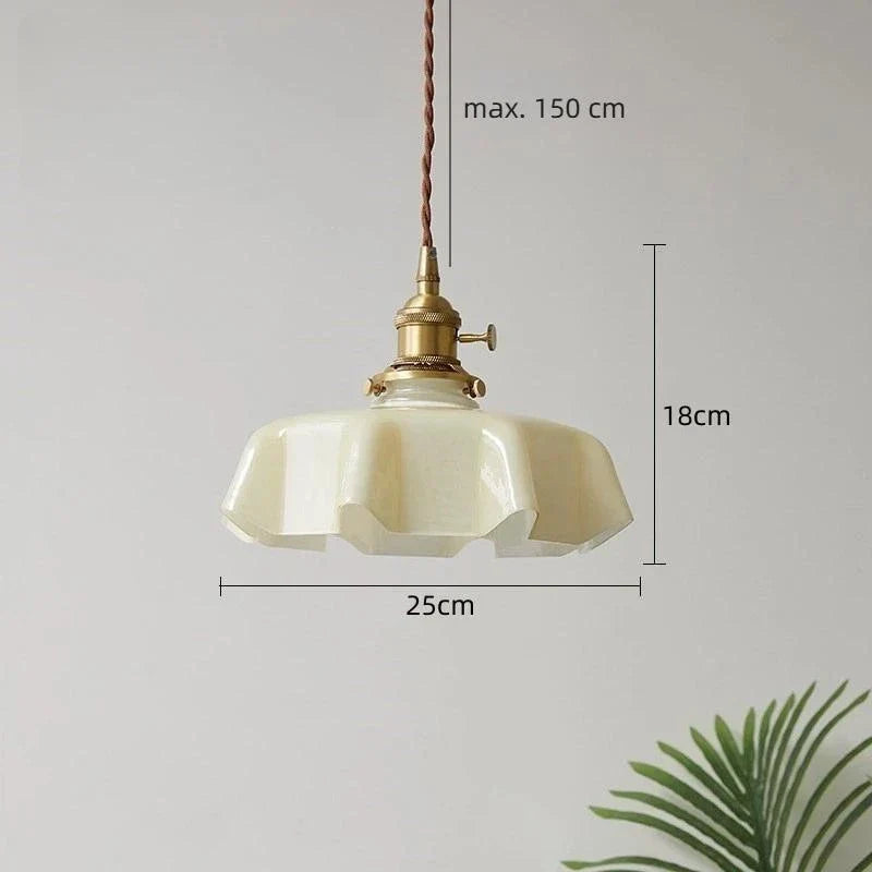 Szklana lampa wisząca w stylu makaronika do jadalni, z regulacją wysokości | boxzora