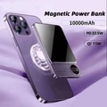 Magnetische draadloze draagbare powerbank van 10000 mAh, compatibel met iPhone